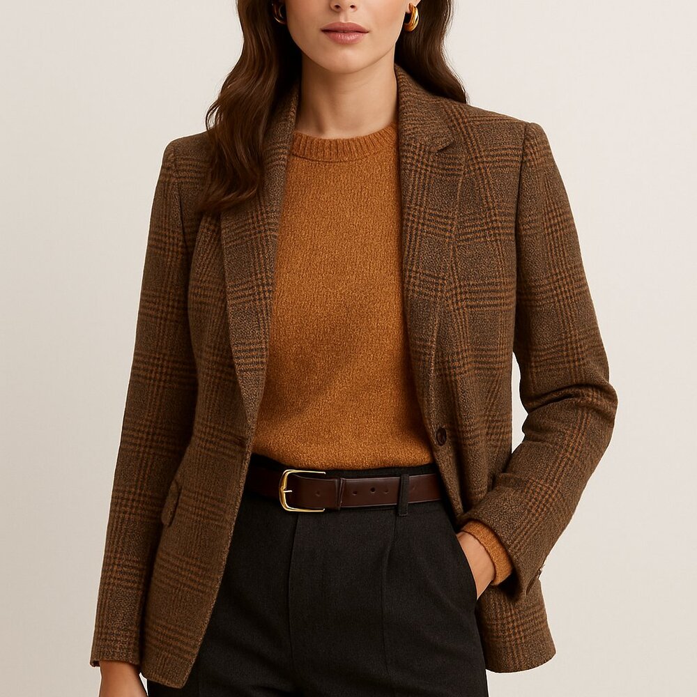 Kid Mohair Sweater Women's Large Rust Spiegel Elements